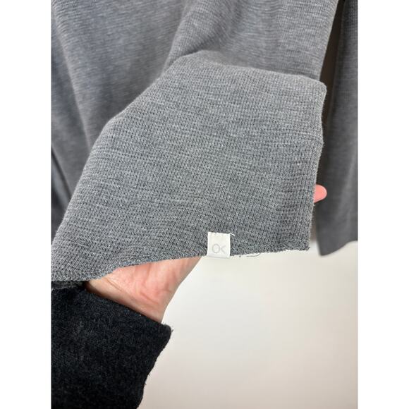 Outerknown Hightide Thermal Crewneck Textured Grey Long Sleeve Medium - Picture 5 of 6